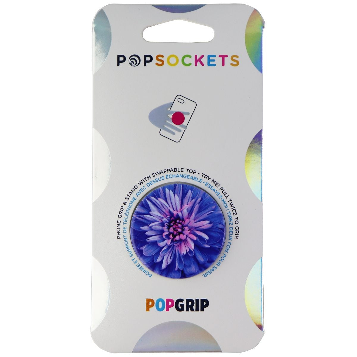 PopSockets: PopGrip Expanding Stand & Grip with Swappable Top - Be a Dahlia Cell Phone - Mounts & Holders PopSockets - Simple Cell Bulk Wholesale Pricing - USA Seller