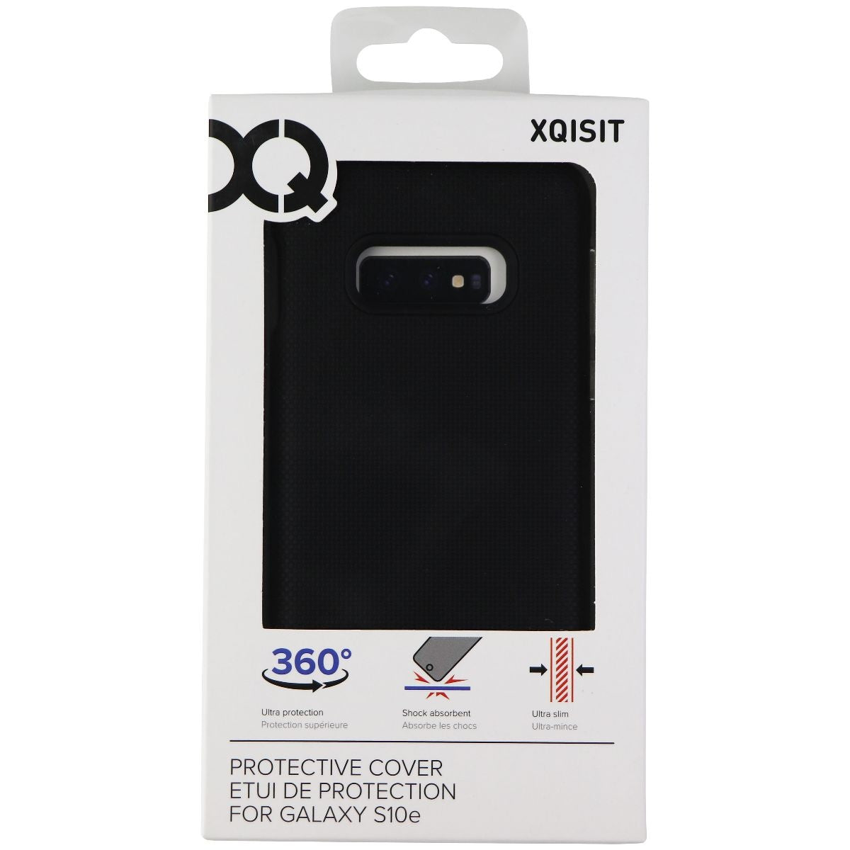 Xqisit Protective Cover for Samsung Galaxy S10e Smartphones - Black Cell Phone - Cases, Covers & Skins Xqisit - Simple Cell Bulk Wholesale Pricing - USA Seller