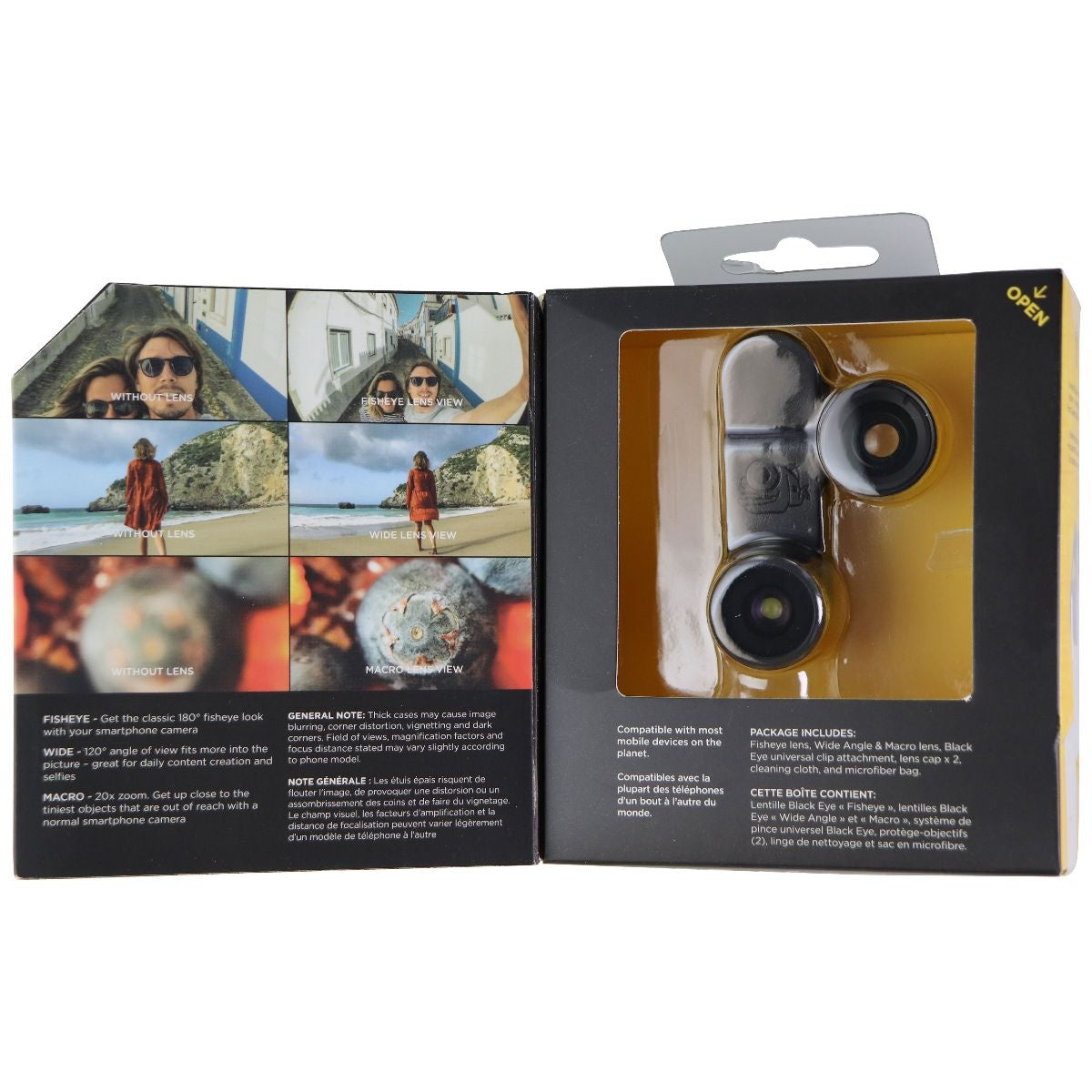 Black Eye Universal Smartphone Camera Lens (3-Pack / G4) Cell Phone - Other Accessories Black Eye - Simple Cell Bulk Wholesale Pricing - USA Seller