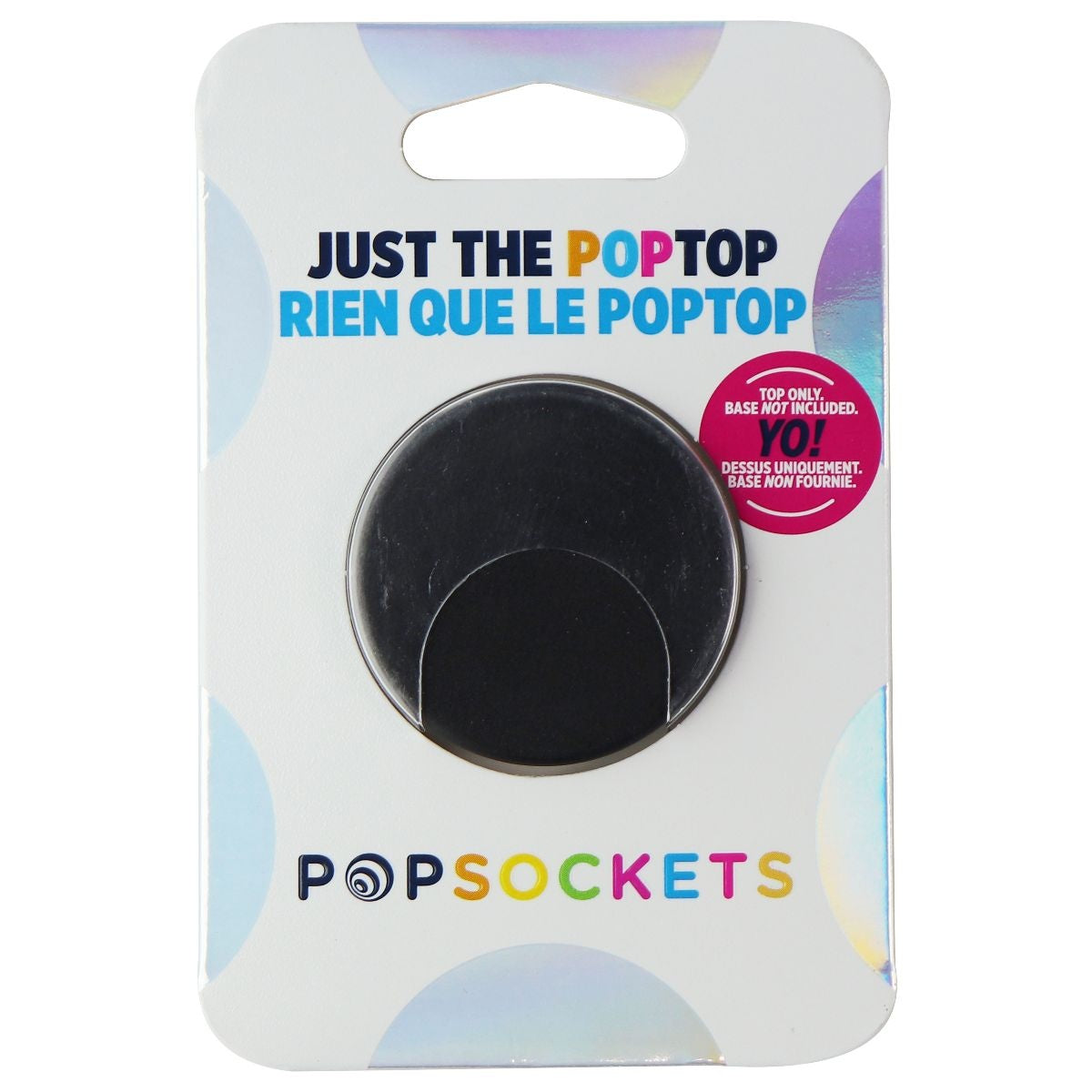 PopSockets PopGrip Swappable Top - Black (Top ONLY/No Base) Cell Phone - Mounts & Holders PopSockets - Simple Cell Bulk Wholesale Pricing - USA Seller