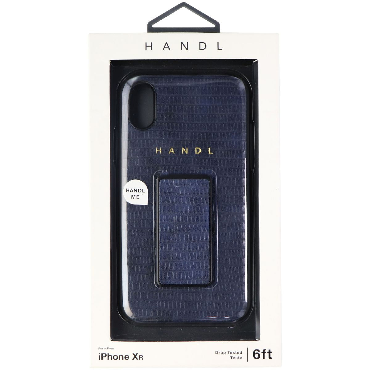 HANDL Inlay Case with Clip for Apple iPhone XR - Navy Croc (Blue) Cell Phone - Cases, Covers & Skins HANDL - Simple Cell Bulk Wholesale Pricing - USA Seller