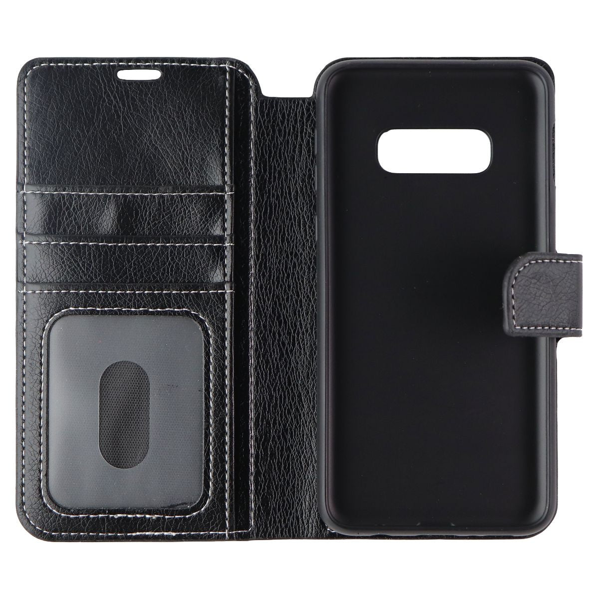 Base Wallet Folio Series Case for Samsung Galaxy S10e - Black Cell Phone - Cases, Covers & Skins Base - Simple Cell Bulk Wholesale Pricing - USA Seller