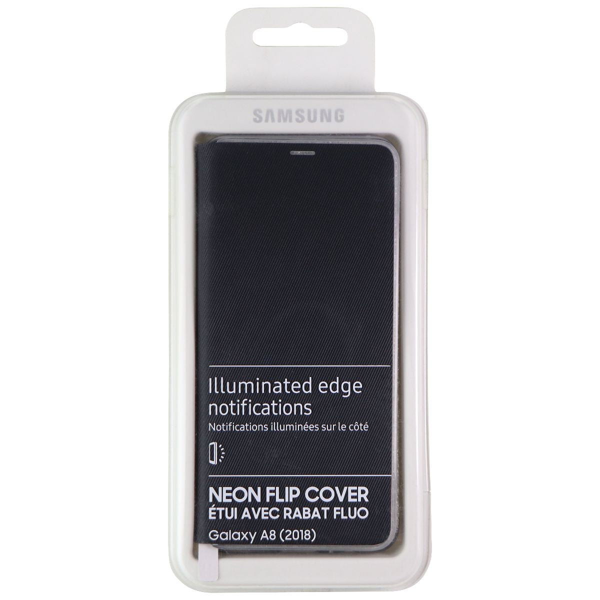 Samsung Neon Flip Cover for Samsung Galaxy A8 (2018) - Black/Frost Cell Phone - Cases, Covers & Skins Samsung - Simple Cell Bulk Wholesale Pricing - USA Seller