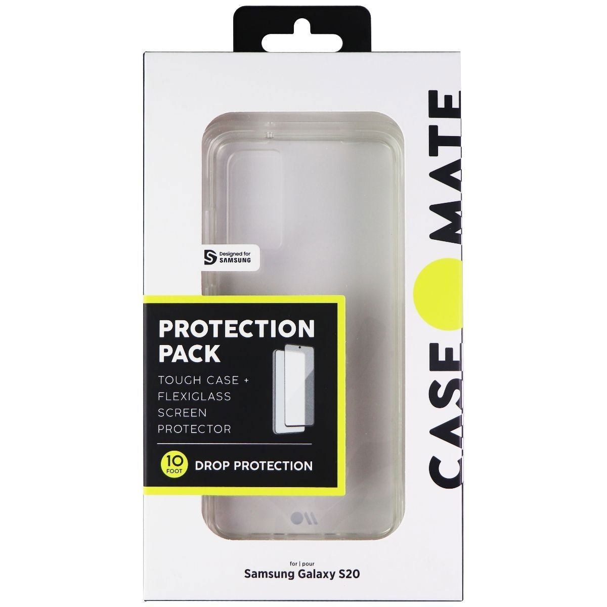 Case-Mate Protection Pack with Screen Protector and Case for Galaxy S20 - Clear Cell Phone - Cases, Covers & Skins Case-Mate - Simple Cell Bulk Wholesale Pricing - USA Seller
