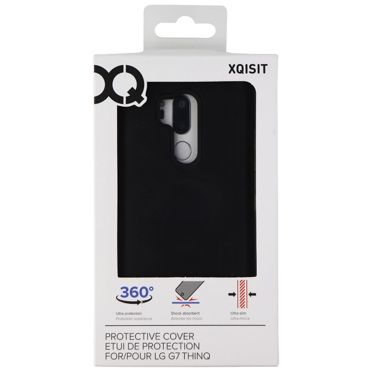 Xqisit Protective Cover for LG G7 ThinQ Smartphones - Black Cell Phone - Cases, Covers & Skins Xqisit - Simple Cell Bulk Wholesale Pricing - USA Seller