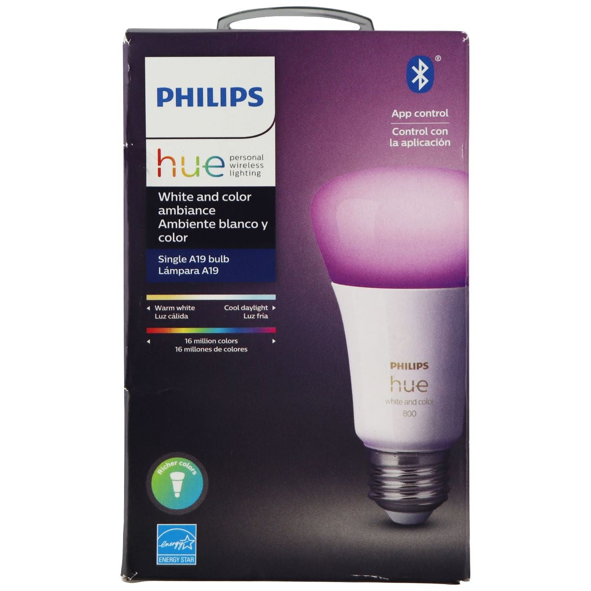 Philips Hue White and Color Ambiance A19 E26 LED App Controlled Smart Bulb Home Improvement - Other Home Improvement Philips Hue - Simple Cell Bulk Wholesale Pricing - USA Seller
