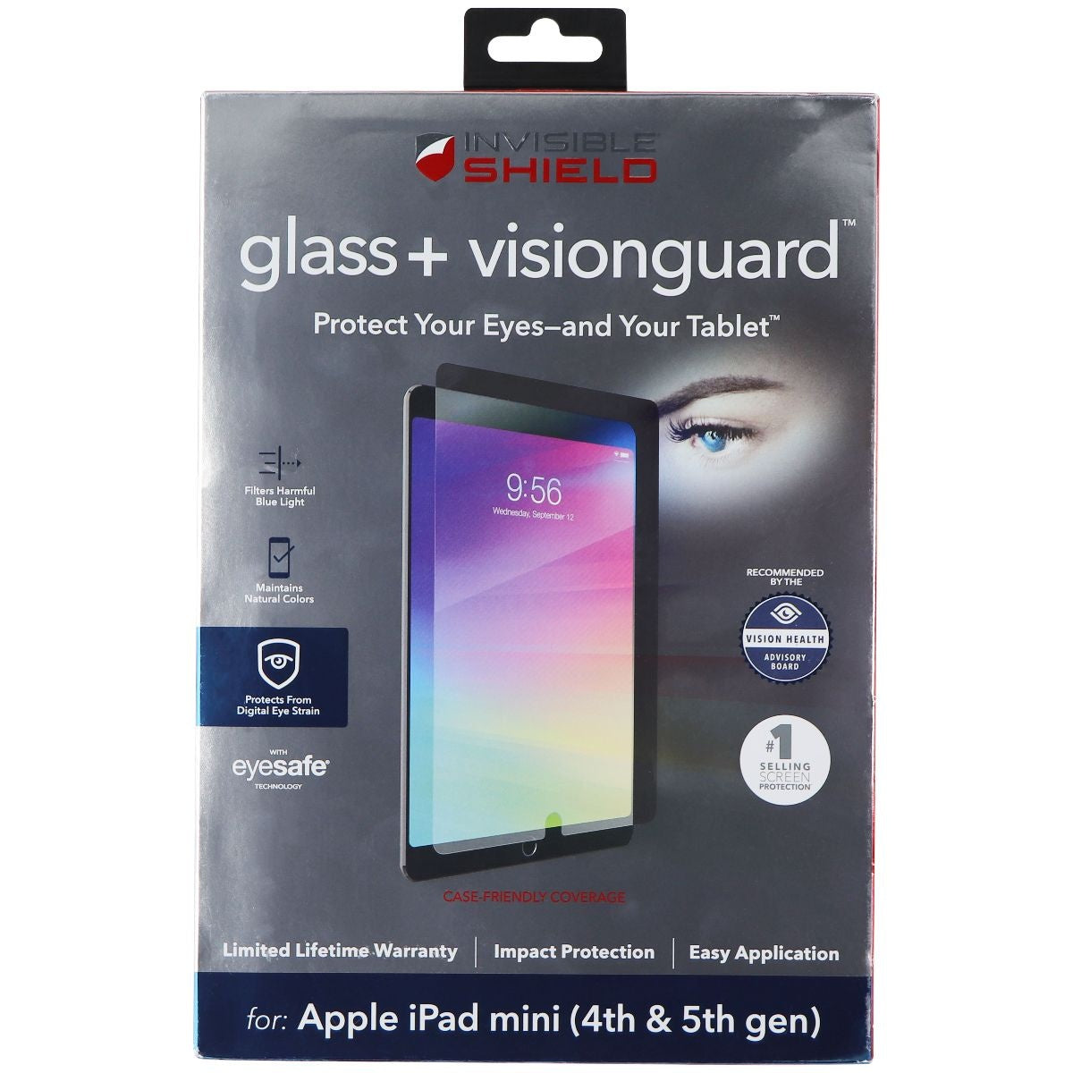 ZAGG InvisibleShield (Glass+ VisionGuard) for Apple iPad Mini 4th & 5th Gen Cell Phone - Screen Protectors Zagg - Simple Cell Bulk Wholesale Pricing - USA Seller
