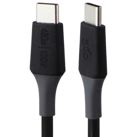 360 Electrical Infuse Kevlar 6-Ft USB-C to USB-C Charging and Data Cable - Black Cell Phone - Cables & Adapters 360 Electrical - Simple Cell Bulk Wholesale Pricing - USA Seller