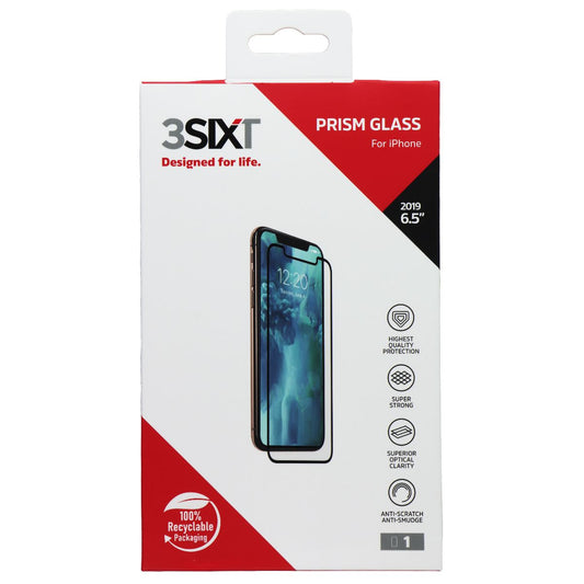 3SIXT Prism Glass Screen Protector for Apple iPhone 11 Pro Max Cell Phone - Screen Protectors 3SIXT - Simple Cell Bulk Wholesale Pricing - USA Seller