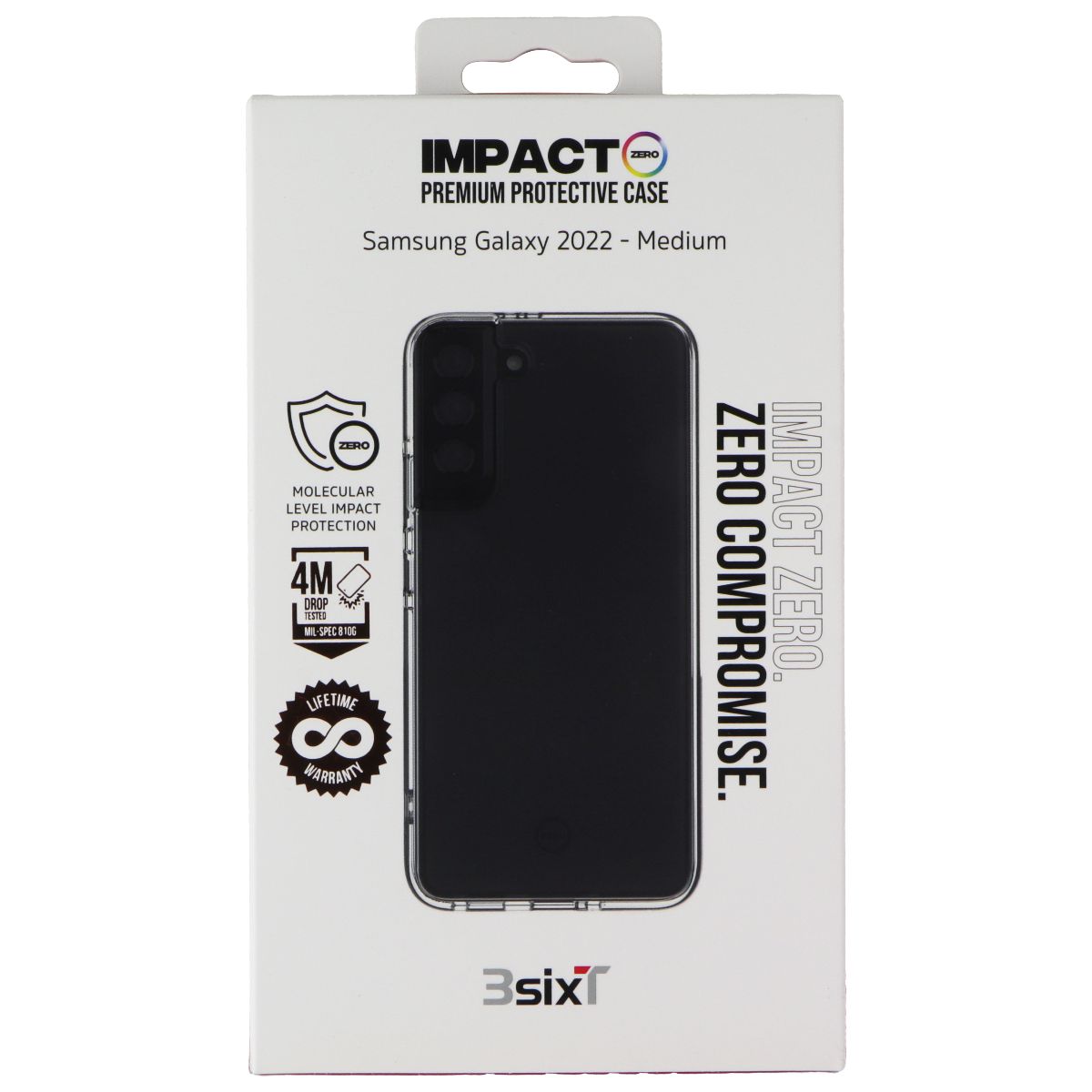 3SIXT Impact Zero Protective Case for Samsung Galaxy (S22+) - Clear