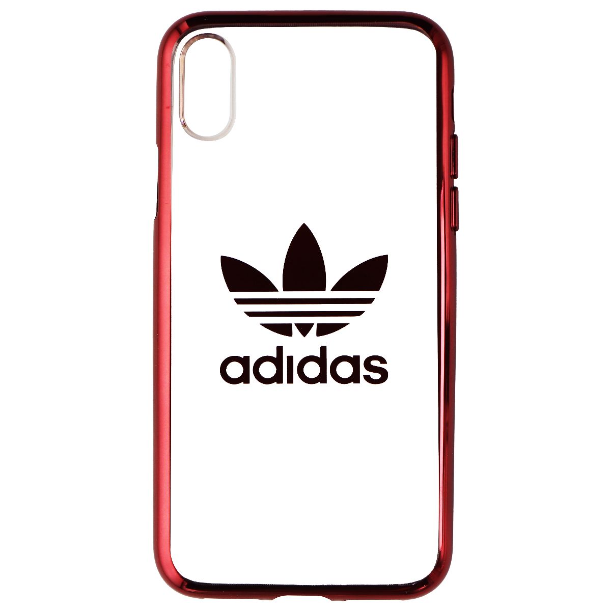 Adidas Flexible Clear Case for Apple iPhone Xs and X - Clear/Red/Adidas Logo Cell Phone - Cases, Covers & Skins Adidas    - Simple Cell Bulk Wholesale Pricing - USA Seller