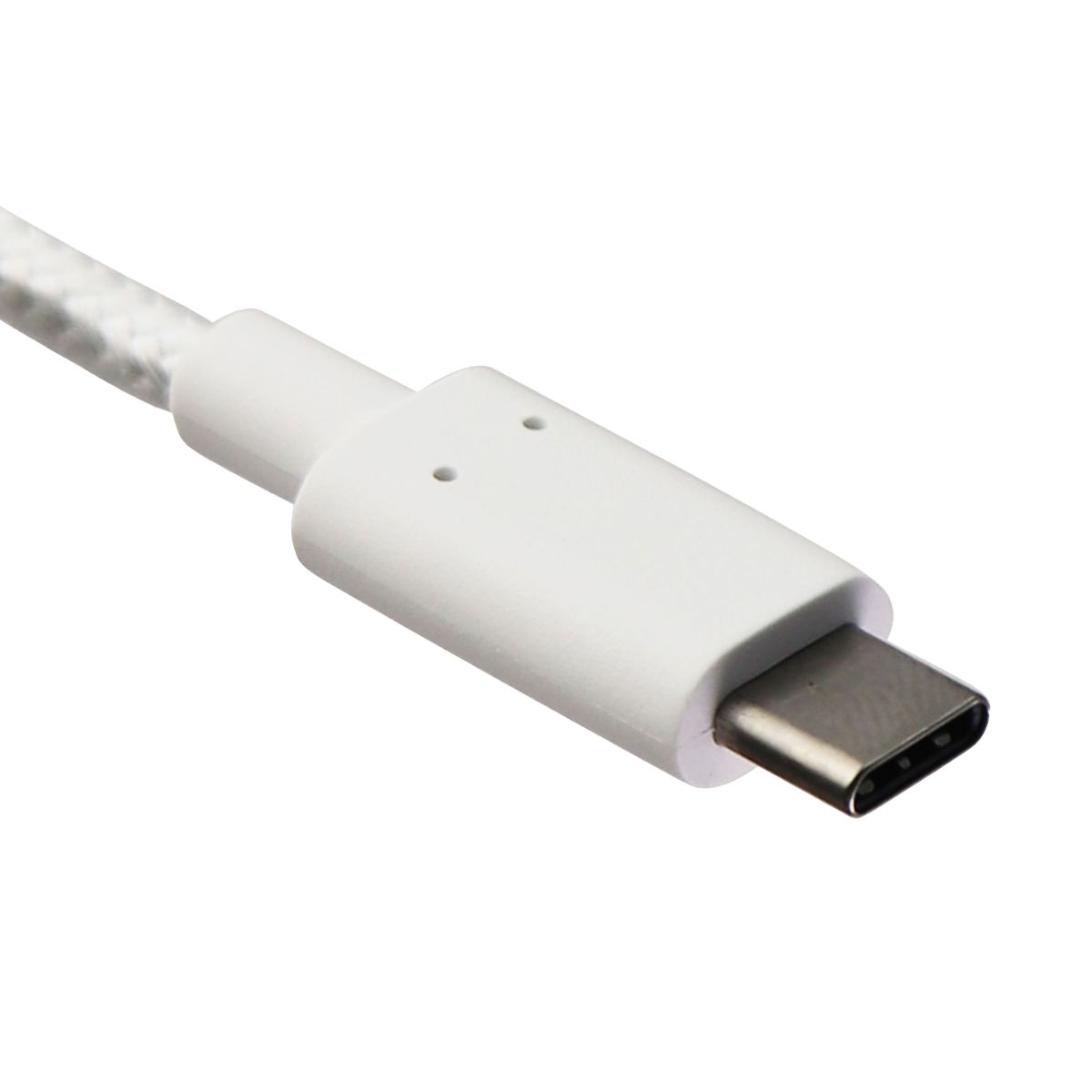 Alcatel (3.3-Ft) USB-C to USB Charge/Sync Braided Cable - White (CDA0000149CF) Cell Phone - Cables & Adapters Alcatel    - Simple Cell Bulk Wholesale Pricing - USA Seller