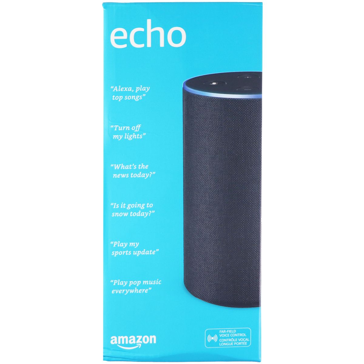 Amazon Echo (2nd Gen) Smart Speaker with Alexa - Charcoal Fabric Home Multimedia - Home Speakers & Subwoofers Amazon - Simple Cell Bulk Wholesale Pricing - USA Seller