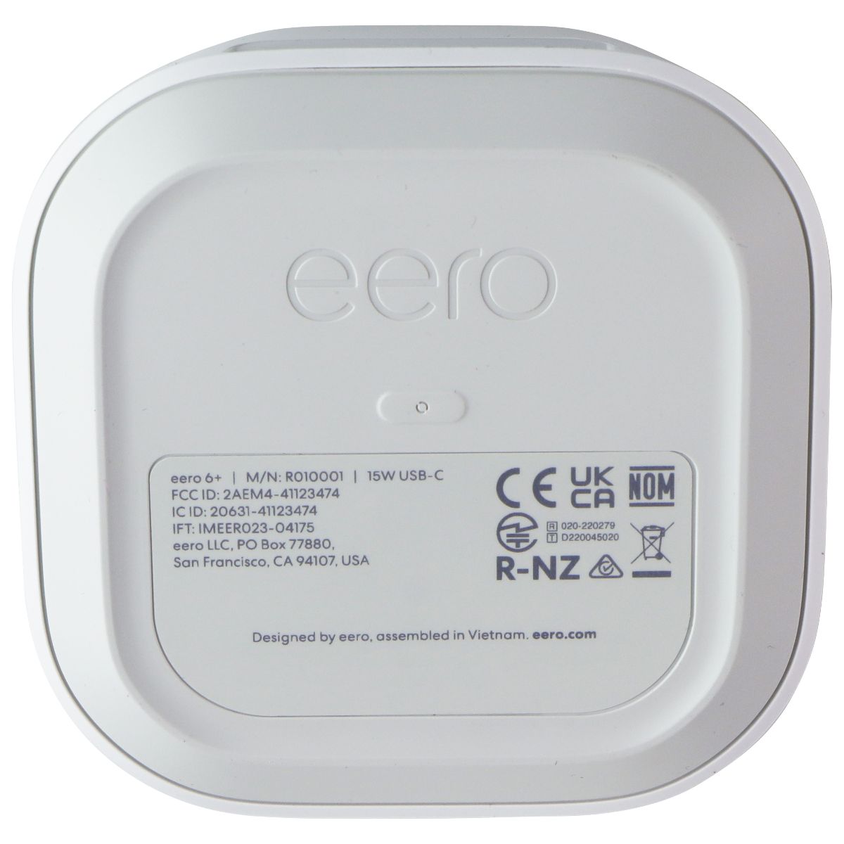 Amazon Eero 6+ Dual-Band Mesh Gigabit Wi-Fi 6 Router - White (1 Pack)