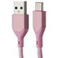 AmpSentrix Infinity (3-FT) USB-A to USB-C Charge Cable - Pink Rose Gold Cell Phone - Cables & Adapters AmpSentrix - Simple Cell Bulk Wholesale Pricing - USA Seller