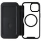 Ampd TPU/Acrylic Flip Wallet Case for MagSafe for Apple iPhone 15 - Clear/Black Cell Phone - Cases, Covers & Skins Ampd - Simple Cell Bulk Wholesale Pricing - USA Seller