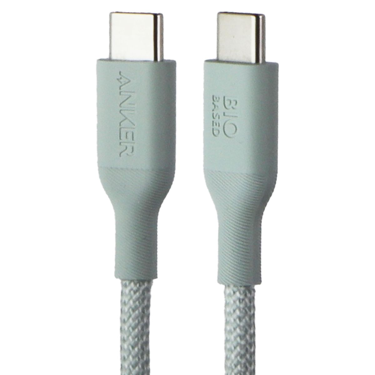 Anker 544 USB-C to USB-C Bio-Nylon Green 6ft Cable Cell Phone - Cables & Adapters Anker    - Simple Cell Bulk Wholesale Pricing - USA Seller