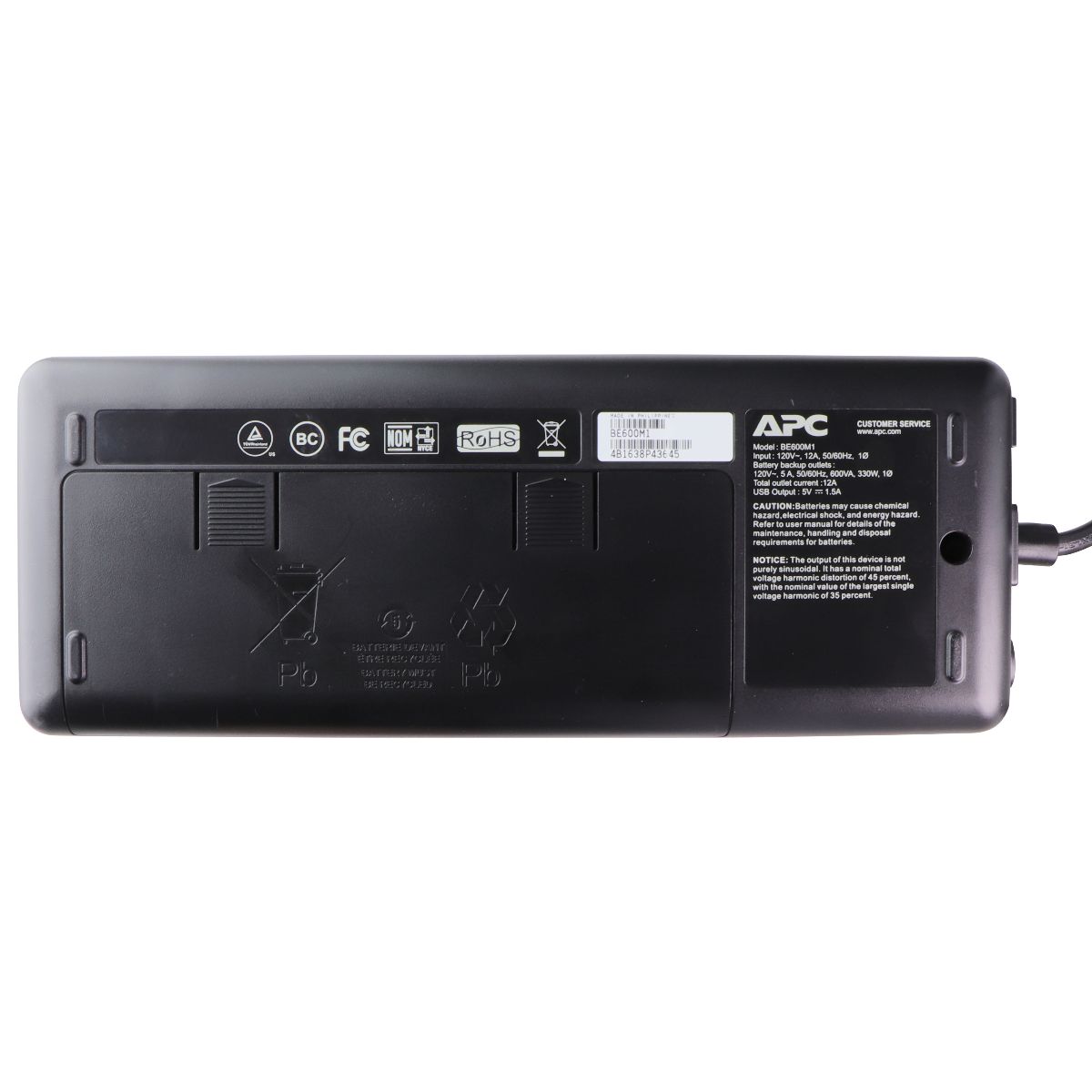 APC Back-UPS BE600M1 Battery Backup, 7 Outlet, 600VA/330W Power Management - Surge Protectors, Power Strips APC by Schneider Electric    - Simple Cell Bulk Wholesale Pricing - USA Seller