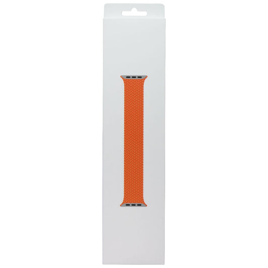 Apple (41mm) Braided Solo Loop Band - Bright Orange / Size 4 (MQXR3ZM/A) Smart Watch Accessories - Watch Bands Apple    - Simple Cell Bulk Wholesale Pricing - USA Seller