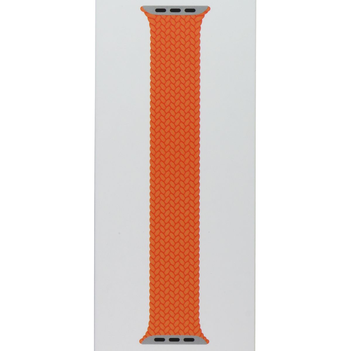 Apple (41mm) Braided Solo Loop Band - Bright Orange / Size 4 (MQXR3ZM/A) Smart Watch Accessories - Watch Bands Apple    - Simple Cell Bulk Wholesale Pricing - USA Seller