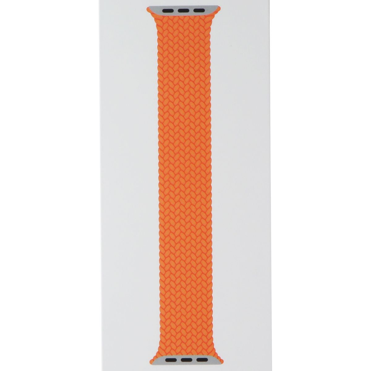 Apple 45mm Braided Solo Loop for Apple Watch 49/46/45/44mm Bright Orange/Size 5 Smart Watch Accessories - Watch Bands Apple    - Simple Cell Bulk Wholesale Pricing - USA Seller