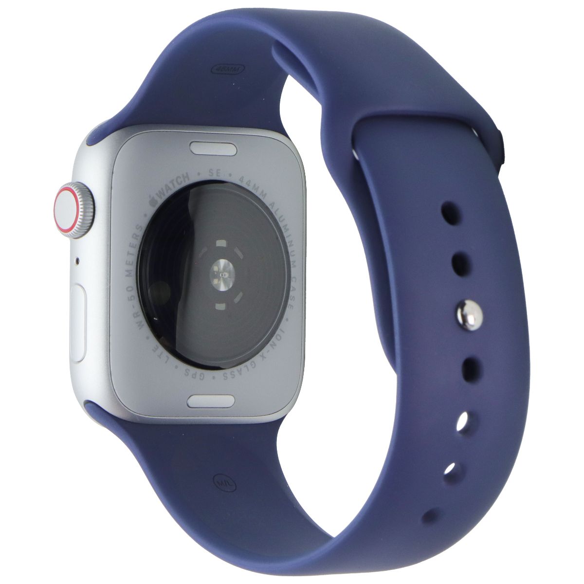 Apple Watch SE (2nd Gen) GPS + LTE (A2727) 44mm - Silver AL/Denim Sp Band (M/L) Smart Watches Apple - Simple Cell Bulk Wholesale Pricing - USA Seller
