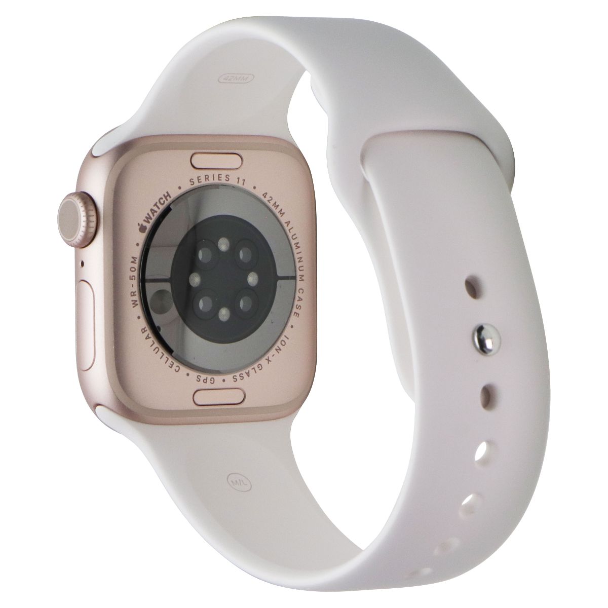 Apple Watch Series 11 (42mm) GPS + Cellular (A3335) Rose Gold AL/Blush Sp (M/L) Smart Watches Apple - Simple Cell Bulk Wholesale Pricing - USA Seller