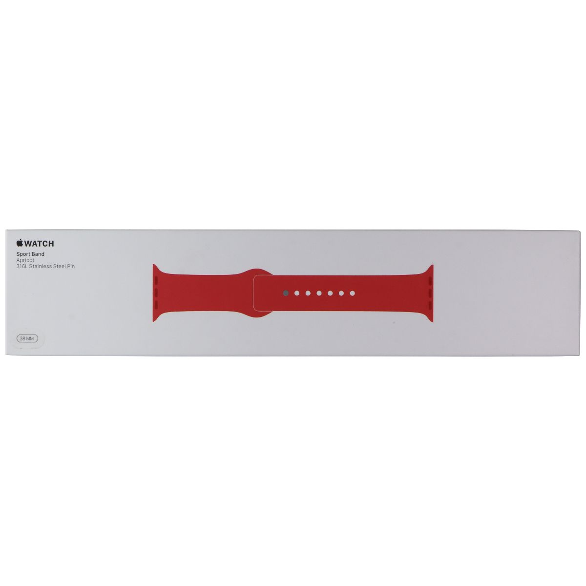 Apple 38mm Sport Band for Apple Watch 38/40/41mm - Apricot - Full Set Smart Watch Accessories - Watch Bands Apple - Simple Cell Bulk Wholesale Pricing - USA Seller