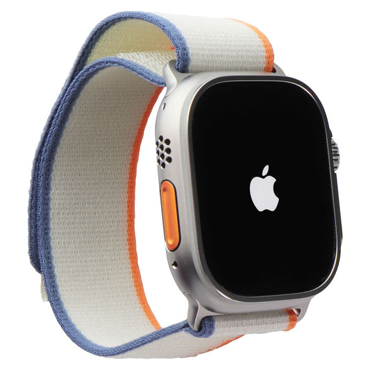 Apple Watch Ultra 2 (GPS + LTE) 49mm Titanium/ Orange Beige Trail Loop M/L Smart Watches Apple - Simple Cell Bulk Wholesale Pricing - USA Seller
