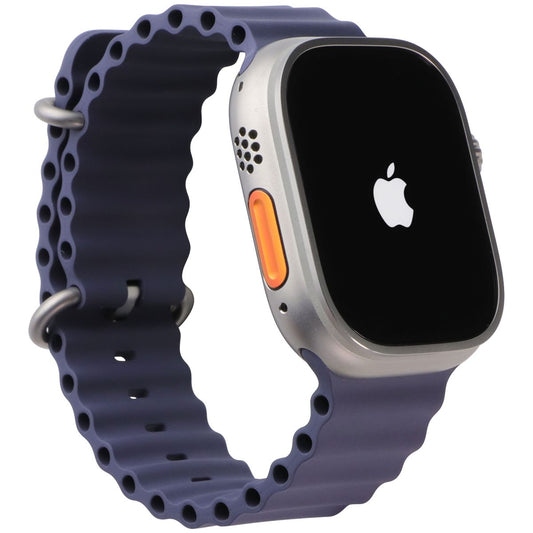 Apple Watch Ultra 2 (GPS + LTE) A2986 49mm Natural Titanium/Navy Ocean Band Smart Watches Apple - Simple Cell Bulk Wholesale Pricing - USA Seller