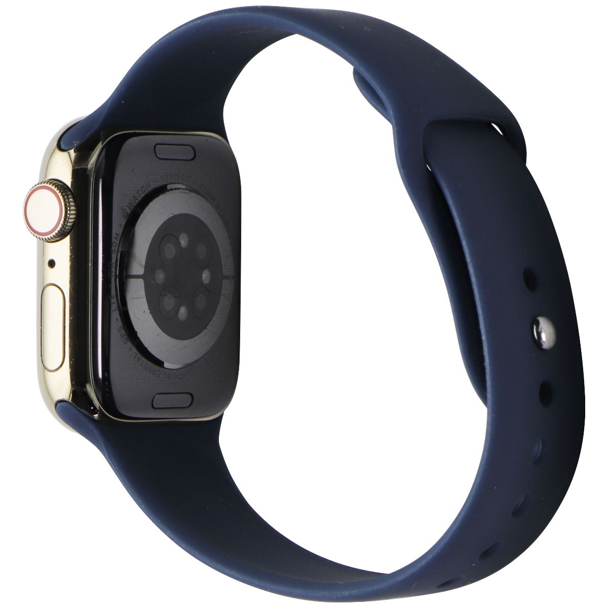 Apple Watch Series 7 (GPS + LTE)  A2476 (41mm) Gold SS / Blue Sport Band Smart Watches Apple    - Simple Cell Bulk Wholesale Pricing - USA Seller