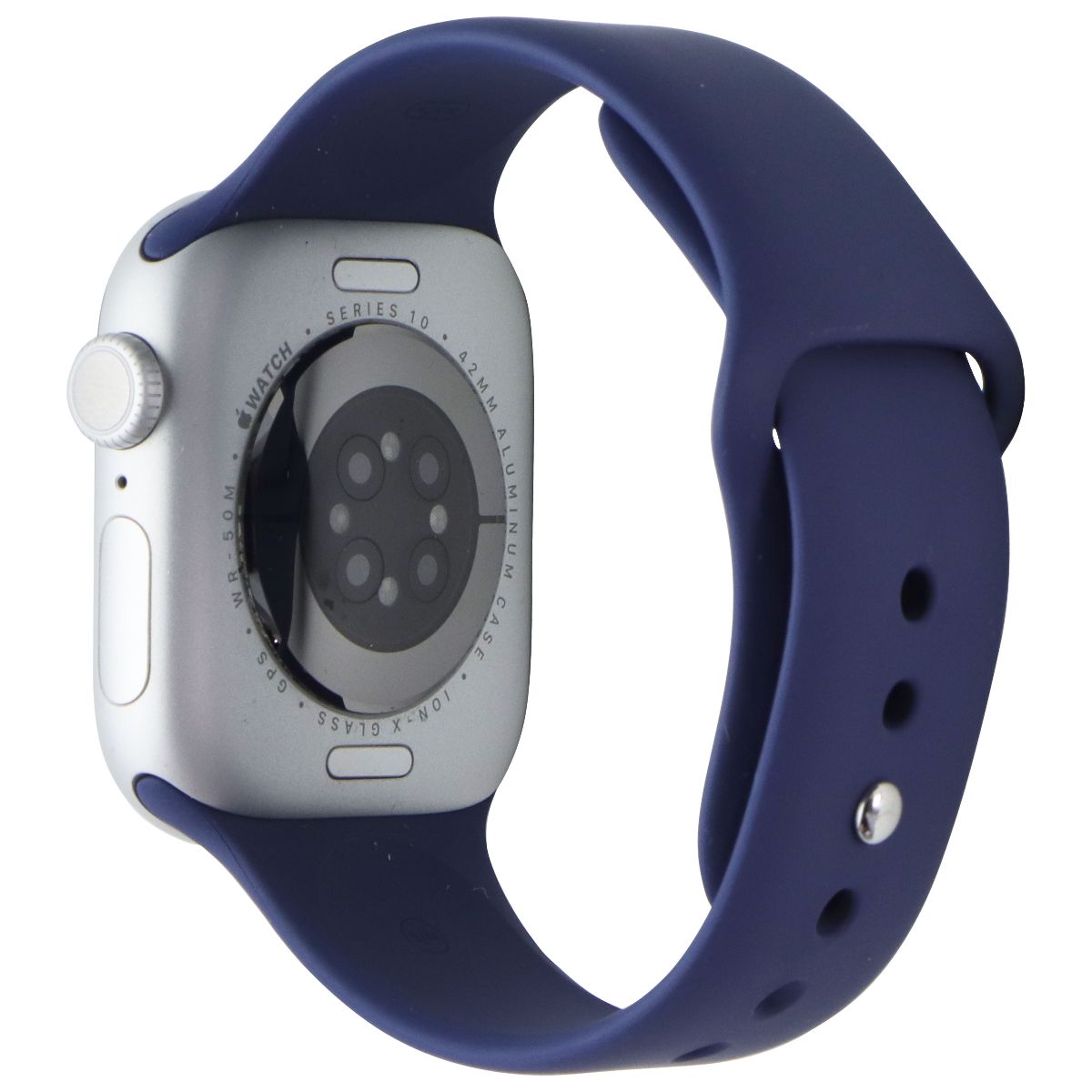 Apple Watch Series 10 (GPS ONLY, 42mm) - Silver AL/Denim Sp Band S/M - A2997 Smart Watches Apple - Simple Cell Bulk Wholesale Pricing - USA Seller
