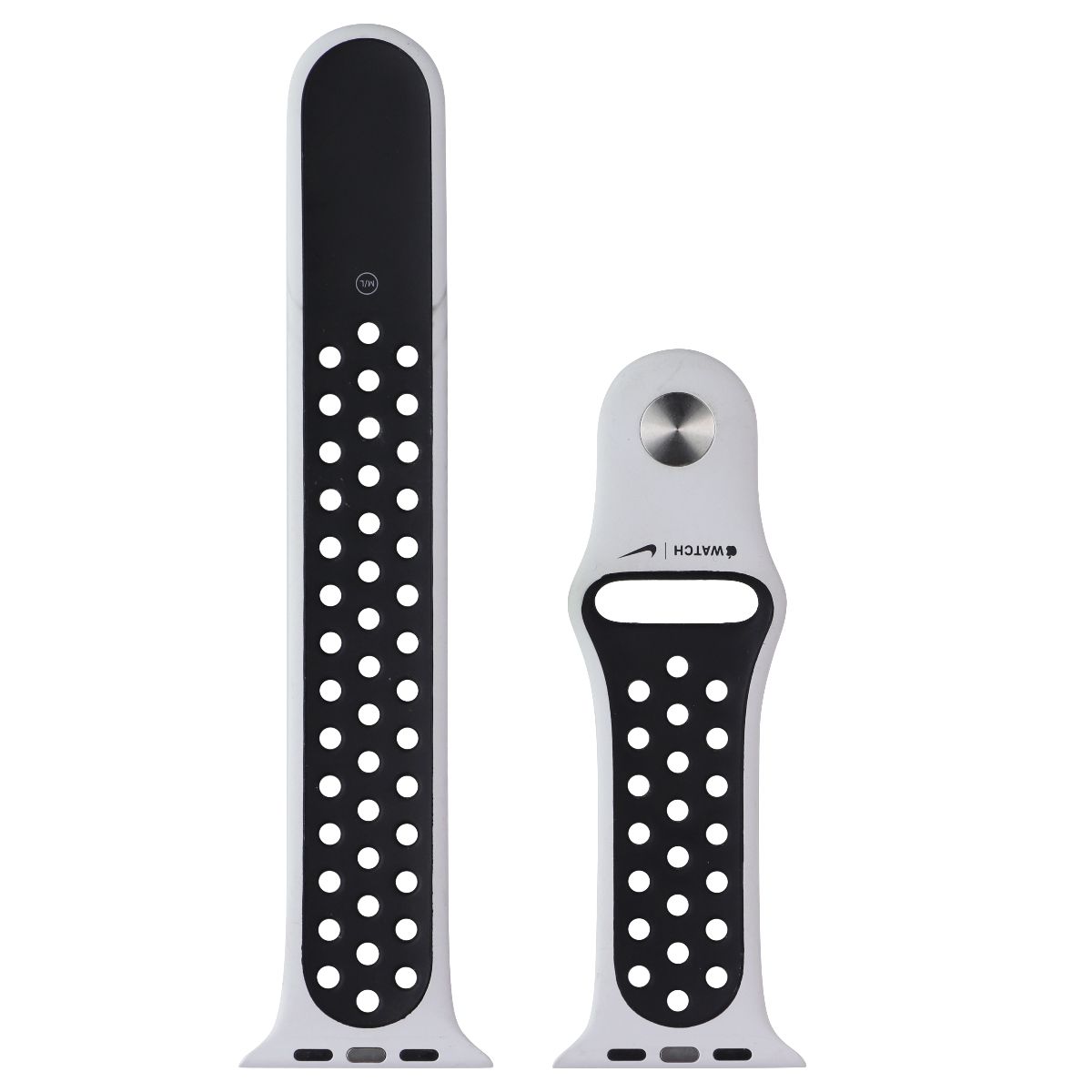 Apple 44mm Nike Sport Band for Apple Watch 49/46/45/44mm - Obsidian Mist/Black Smart Watch Accessories - Watch Bands Apple - Simple Cell Bulk Wholesale Pricing - USA Seller
