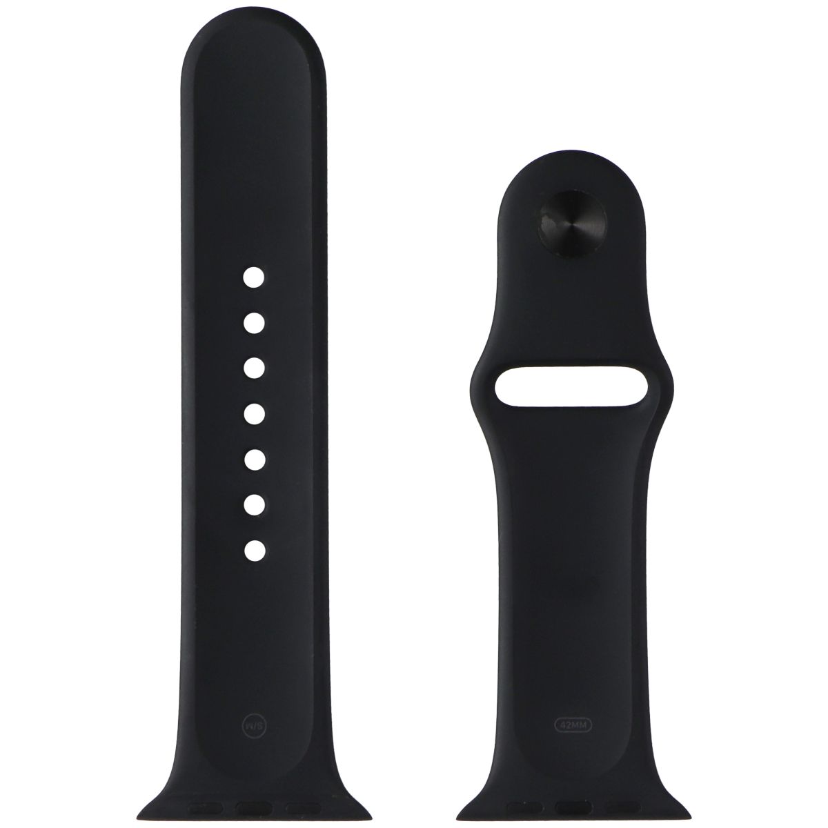 Apple Official Sport Band for Apple Watches Series 1-11 (42mm) - Black (S/M) Smart Watch Accessories - Watch Bands Apple - Simple Cell Bulk Wholesale Pricing - USA Seller