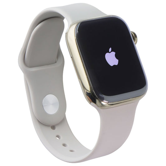 Apple Watch Series 9 (GPS + LTE) A2984 45mm Gold SS / Starlight Sport Band (S/M)