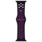 Silicone Sport Band for Apple Watch (38/40/41mm) Cases - Black/Purple Smart Watch Accessories - Watch Bands Apple - Simple Cell Bulk Wholesale Pricing - USA Seller