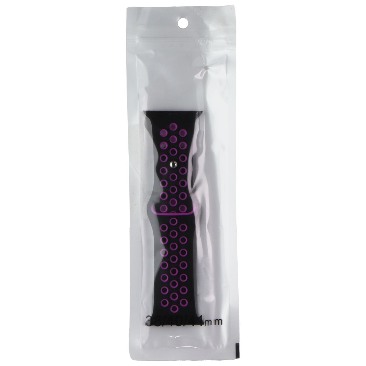 Silicone Sport Band for Apple Watch (38/40/41mm) Cases - Black/Purple Smart Watch Accessories - Watch Bands Apple - Simple Cell Bulk Wholesale Pricing - USA Seller
