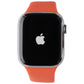 Apple Watch HERMES Series 7 (GPS + LTE) A2477 45mm Silver SS / Orange Sport Band Smart Watches Apple - Simple Cell Bulk Wholesale Pricing - USA Seller