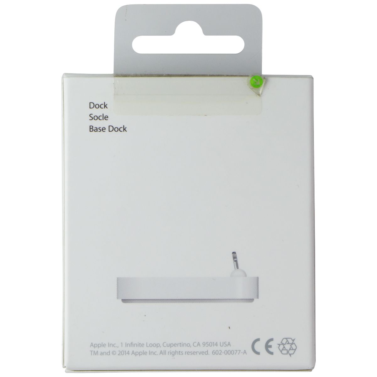 Apple iPhone 8-Pin Lightning Dock Charger for Smartphones/Tablets - White Cell Phone - Chargers & Cradles Apple    - Simple Cell Bulk Wholesale Pricing - USA Seller