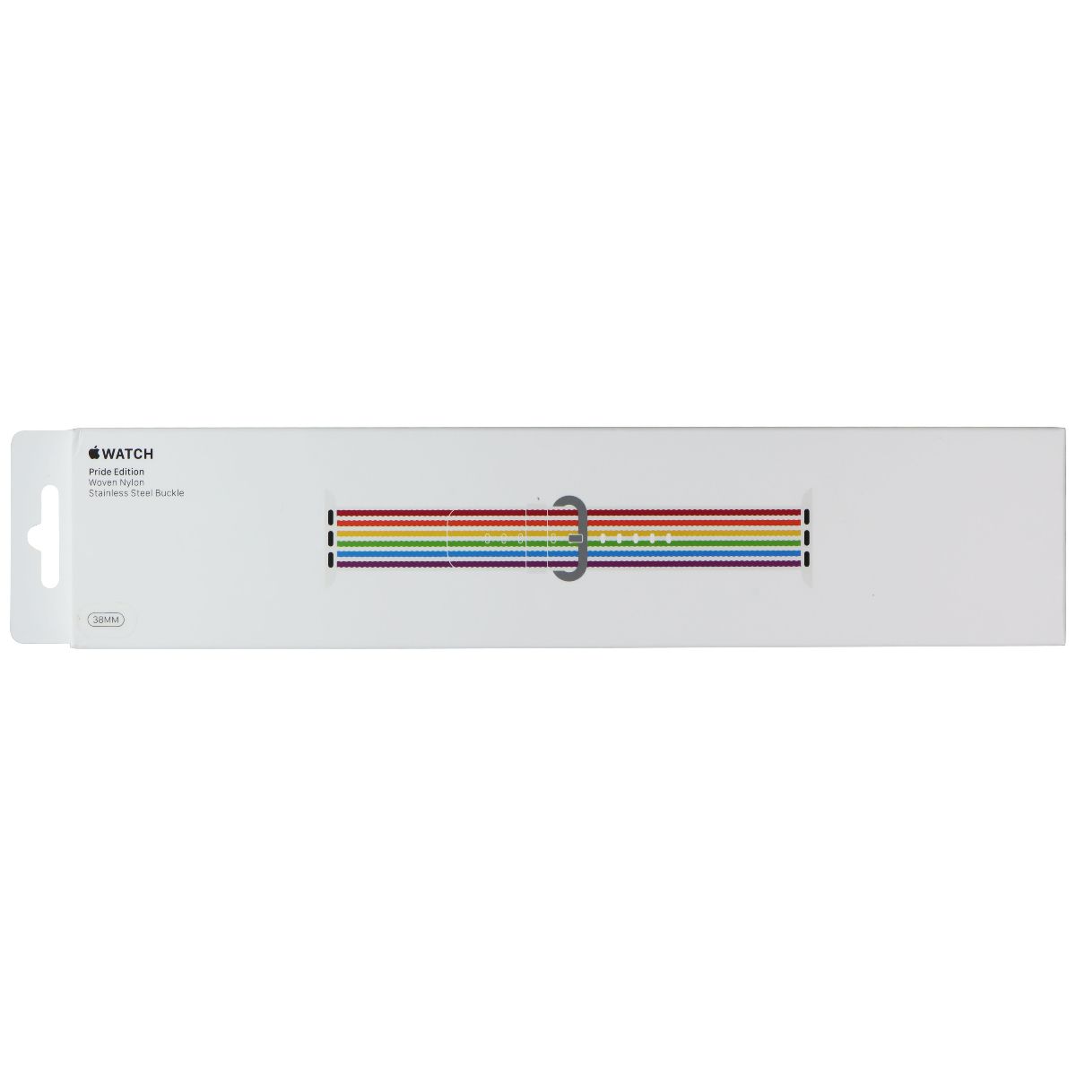 Apple 38mm Woven Nylon Band for Apple Watch 41/40/38mm - Pride Edition Smart Watch Accessories - Watch Bands Apple - Simple Cell Bulk Wholesale Pricing - USA Seller