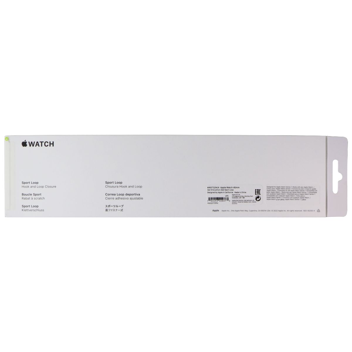 Apple Watch Sport Loop Band (45mm) - Oat Milk/Lemon Zest - Regular Smart Watch Accessories - Watch Bands Apple - Simple Cell Bulk Wholesale Pricing - USA Seller