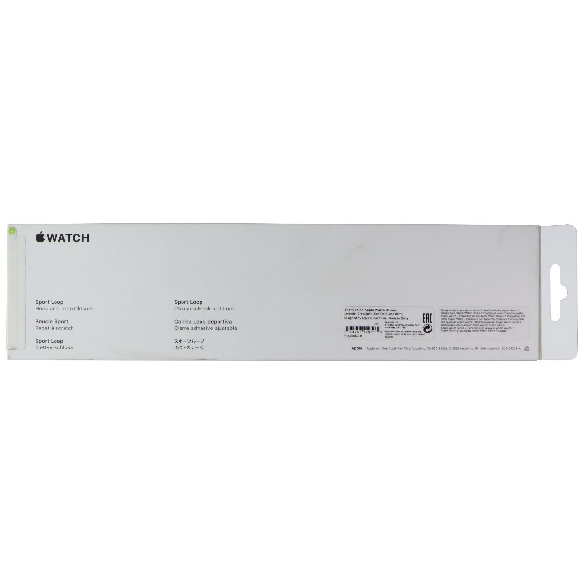 Apple Watch Sport Loop Band (41mm) - Lavender Gray/Light Lilac - Regular Smart Watch Accessories - Watch Bands Apple - Simple Cell Bulk Wholesale Pricing - USA Seller