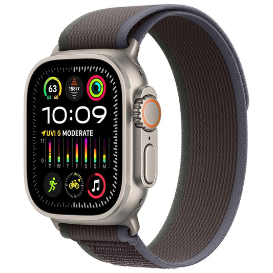 Apple Watch Ultra 2 49mm (GPS + LTE) A2986 - Titanium/Blue Black Trail Loop S/M Smart Watches Apple - Simple Cell Bulk Wholesale Pricing - USA Seller