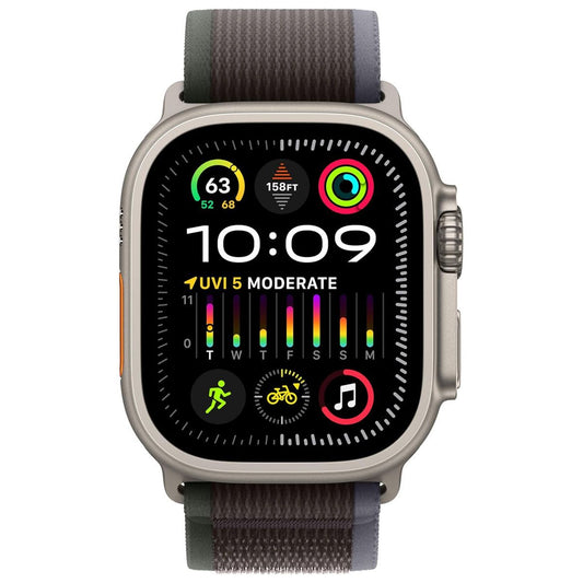 Apple Watch Ultra 2 49mm (GPS + LTE) A2986 - Titanium/Blue Black Trail Loop S/M Smart Watches Apple - Simple Cell Bulk Wholesale Pricing - USA Seller