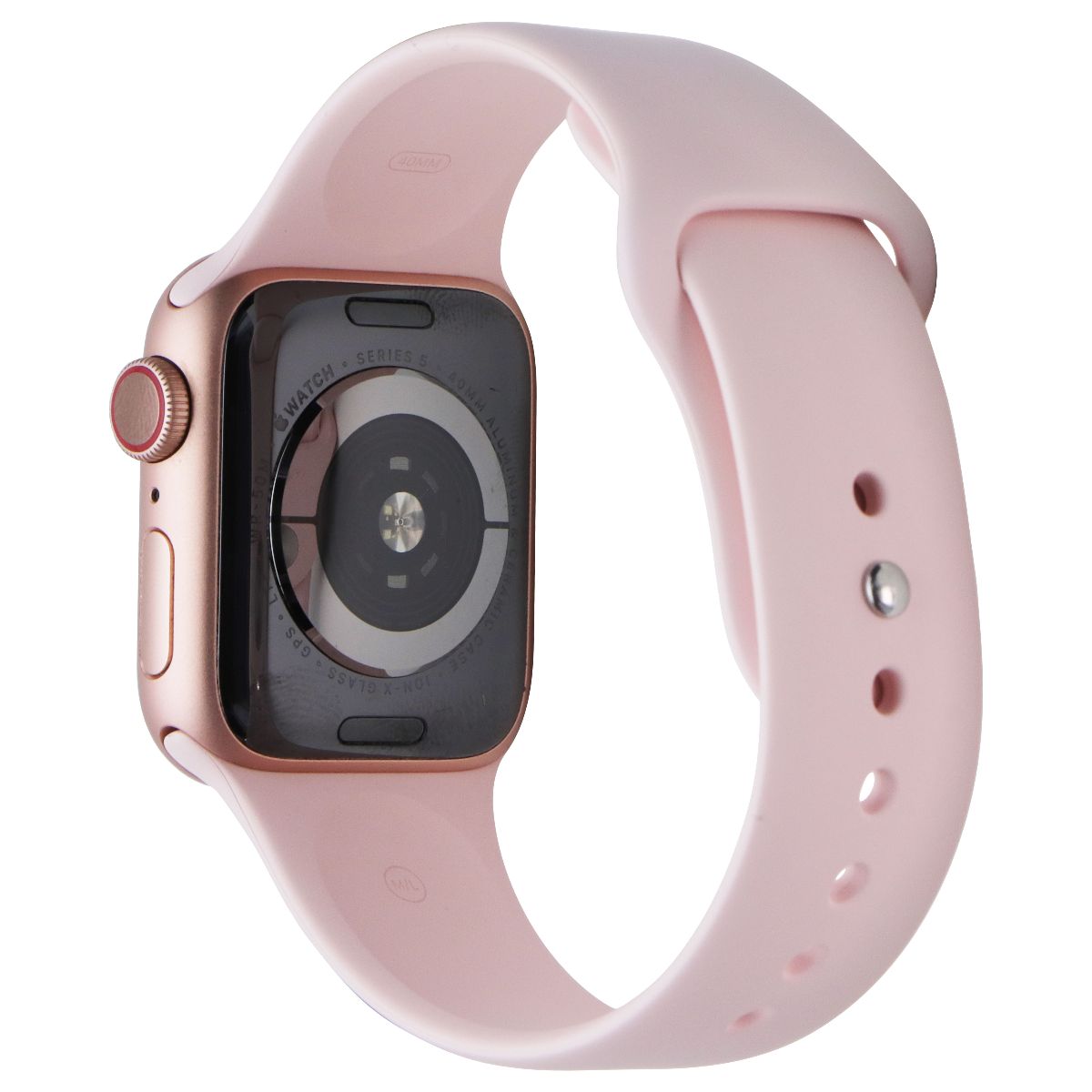 Apple Watch Series 5 (40mm) A2094 (GPS + LTE) - Gold Aluminum / Pink Sport Band Smart Watches Apple - Simple Cell Bulk Wholesale Pricing - USA Seller