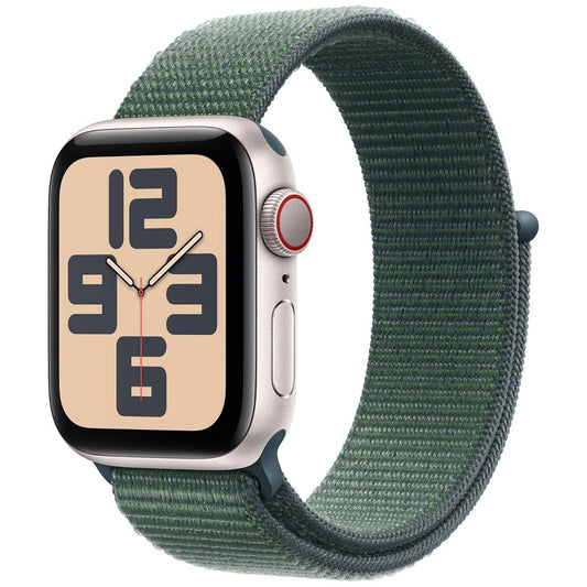 Apple Watch SE (2nd Gen) A2726 (GPS + LTE) 40mm - Starlight AL/Green Sport Loop Smart Watches Apple - Simple Cell Bulk Wholesale Pricing - USA Seller