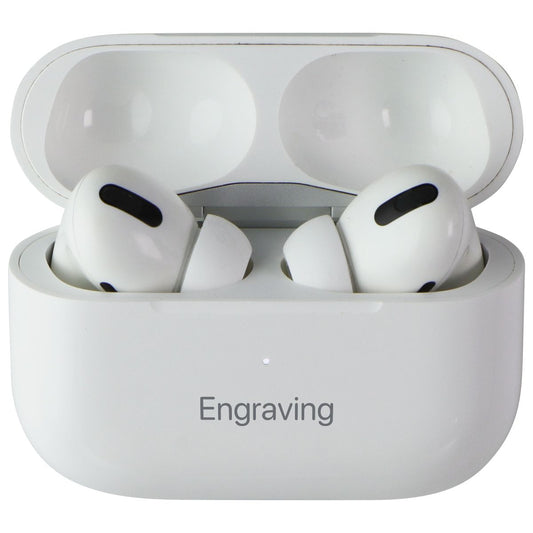 Apple AirPods Pro (1st Gen) A2190 with MagSafe Charging Case - White/Engraving* Portable Audio - Headphones Apple - Simple Cell Bulk Wholesale Pricing - USA Seller