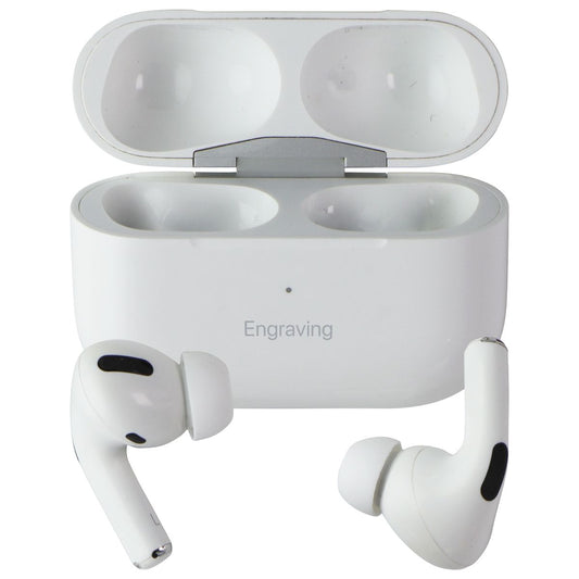 Apple AirPods Pro (1st Gen) A2190 with MagSafe Charging Case - White/Engraving* Portable Audio - Headphones Apple - Simple Cell Bulk Wholesale Pricing - USA Seller
