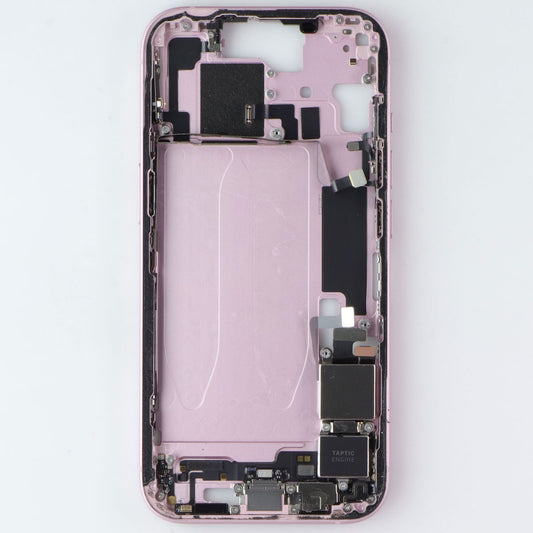 Repair Part - Genuine Housing Frame OEM Pull from iPhone 15 - Pink Cell Phone - Replacement Parts & Tools Apple - Simple Cell Bulk Wholesale Pricing - USA Seller