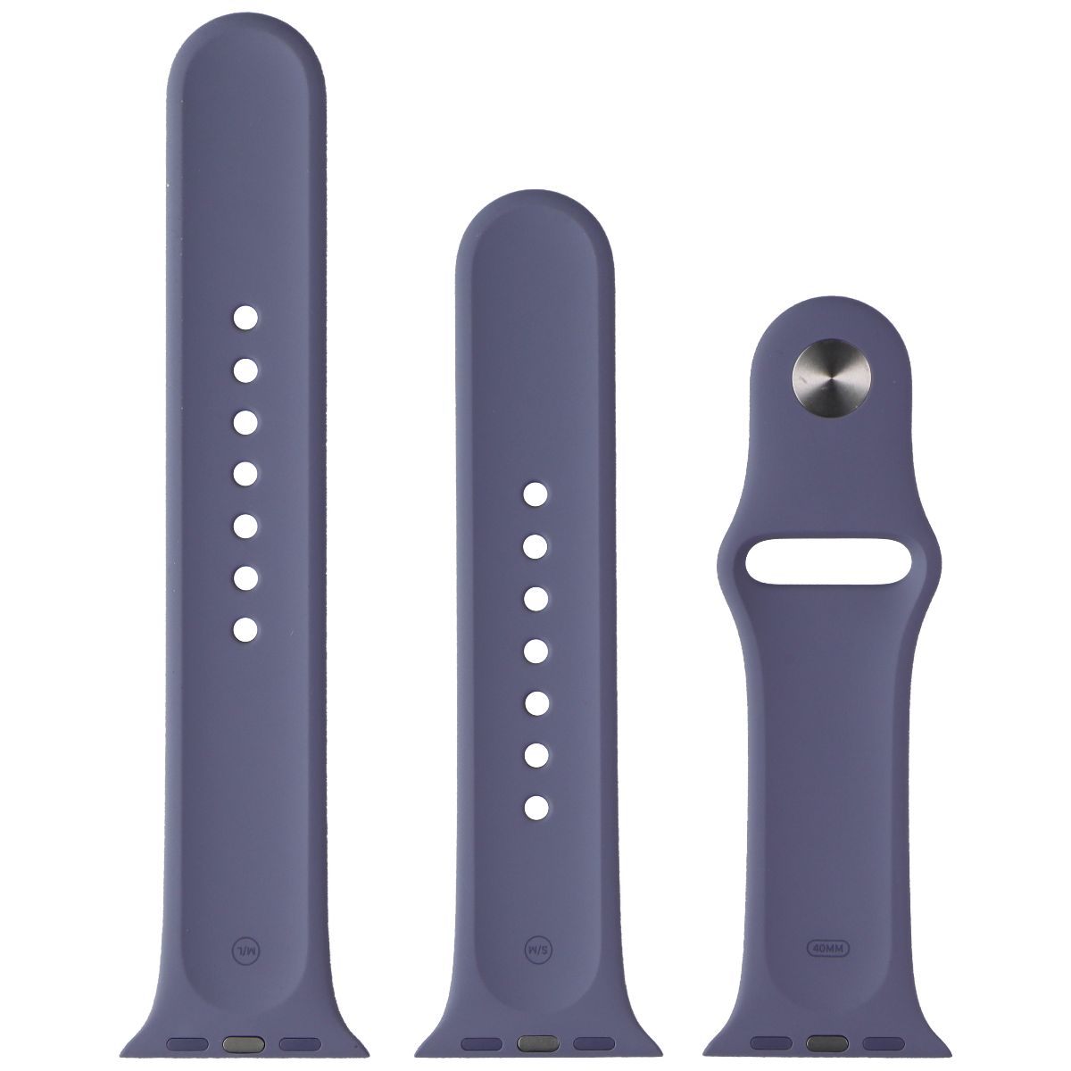 Apple 40mm Sport Band Full Set for Apple Watch 38/40/41mm Lavender Gray/Full Set Smart Watch Accessories - Watch Bands Apple - Simple Cell Bulk Wholesale Pricing - USA Seller